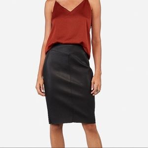 Express faux leather skirt